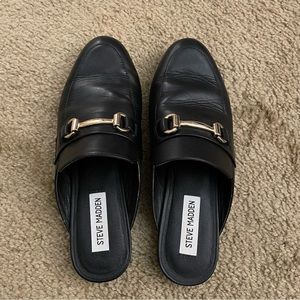 Steve Madden Kandi Loafer Black Leather